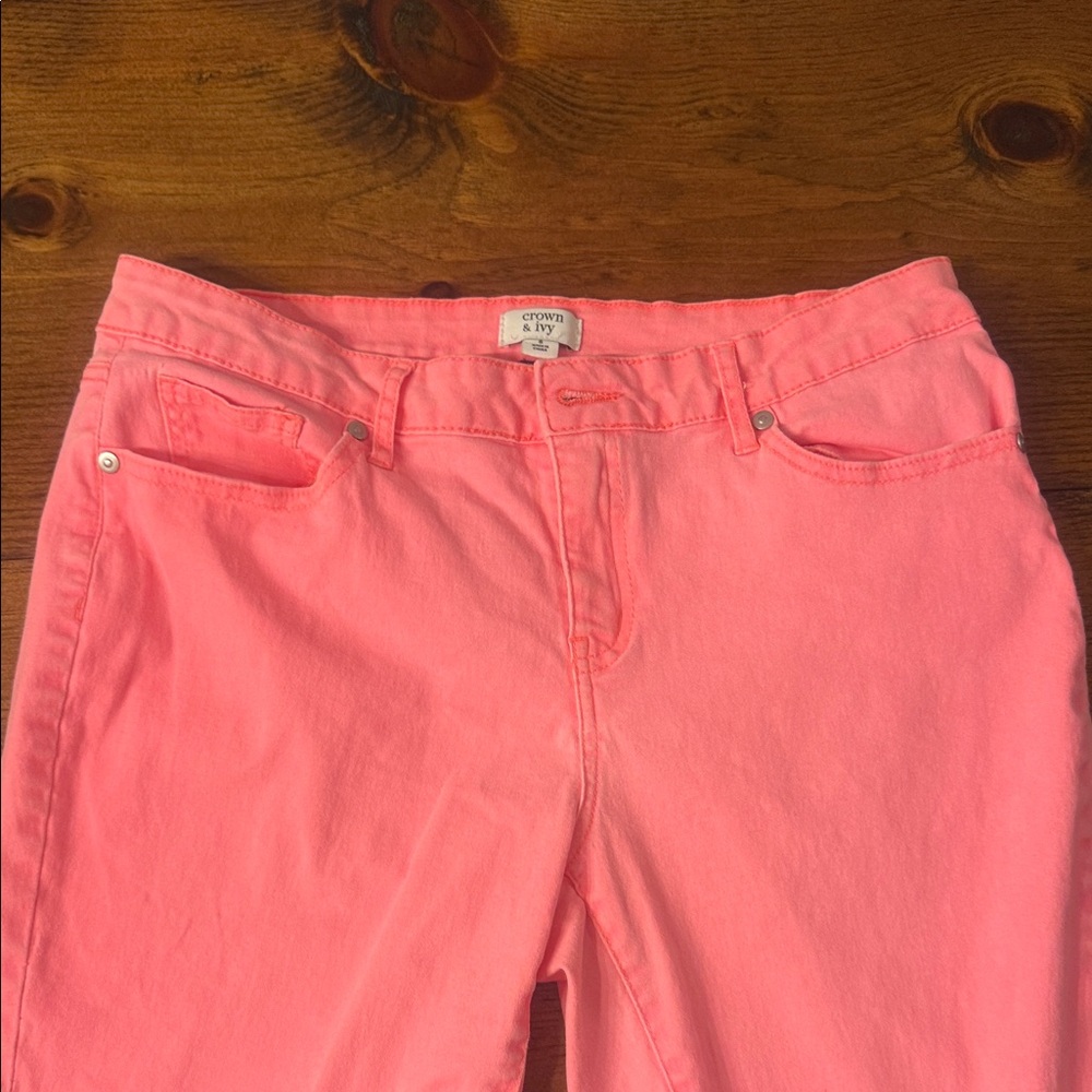 Crown & Ivy Coral Pants - Picture 3 of 4